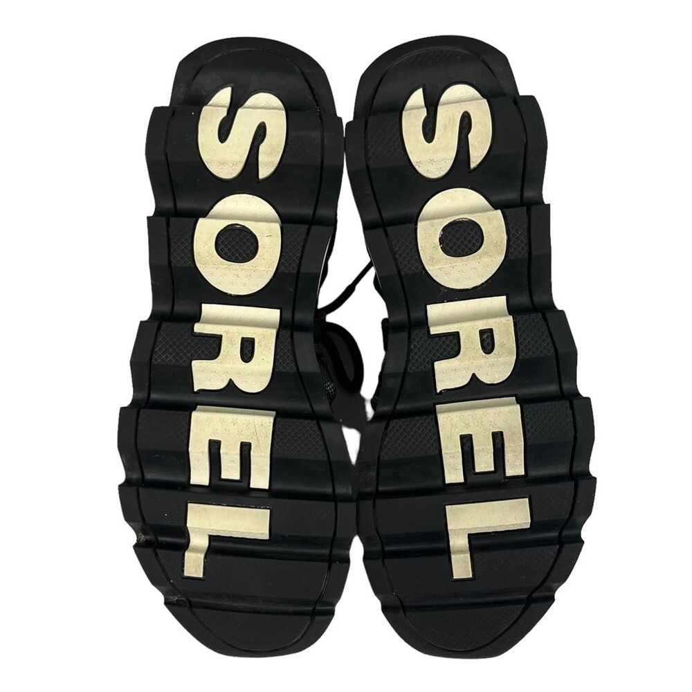 Sorel Sneakers Womens Size 7.5 Kinetic Lace Black Trainers Running Shoes - Picture 8 of 9